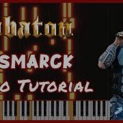 Sabaton Bismarck Piano Tutorial Karaoke