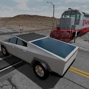 Тесла Кибертрак Против Поезда Самая Прочная Машина Beamng Drive