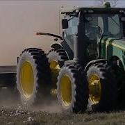 John Deere 8370R Chopping Cotton Stalks Scott Farms 2017 Cotton Harvest Pt2