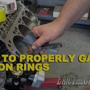 Setting Piston Ring Gaps