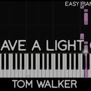 Tom Walker Leave A Light On Easy Piano Tutorial Synthesia Cover Midi