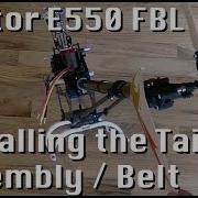 Tt Raptor E550Fbl Installing The Tail Boom Assembly And Adjusting Belt Tension