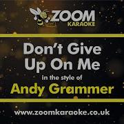 Andy Grammer Don T Give Up On Me Karaoke No Vocal Acoustic Instrumental