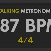 87 Bpm Talking Metronome 4 4