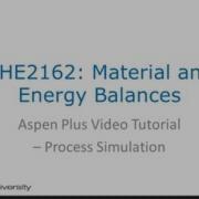 Che2162 Aspen Plus Process Simulation Part 1