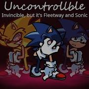 Uncontrollable Invincible But It S Fleetway And Sonic Fnf Mod Cover