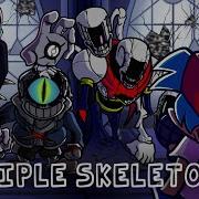 Triple Skeletons Fnf Triple Trouble Undertale Cover