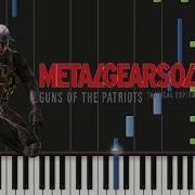 Metal Gear Solid 4 Ost Metal Gear Saga Piano Cover Tutorial