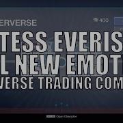 Destiny Emotes Silver Tess Eververse Trading Company