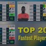 Top 20 Fastest Players In Dream League Soccer 2018 Ft Bellerin Bale Sarr